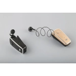Ακουστικό Bluetoοth HandsFree AKZ-Q2 mini headset, σε χρυσό χρώμα