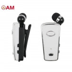 Ακουστικό Bluetoοth HandsFree AKZ-Q2 mini headset, σε λευκό χρώμα