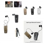 Ακουστικό Bluetoοth HandsFree AKZ-Q2 mini headset, σε λευκό χρώμα