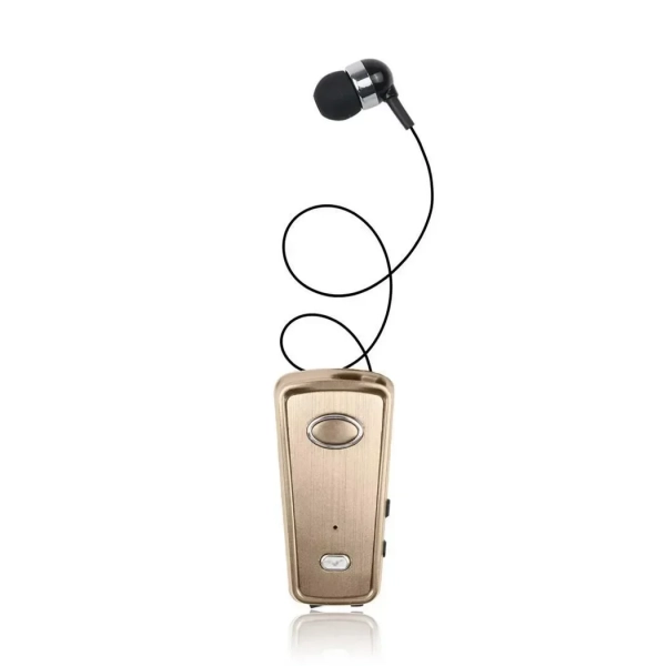 HandsFree Bluetoοth Ακουστικό AKZ-Q1, σε χρυσό χρώμα