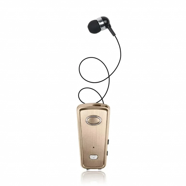 HandsFree Bluetoοth Ακουστικό AKZ-Q1, σε χρυσό χρώμα