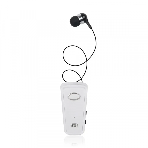 HandsFree Bluetoοth Ακουστικό AKZ-Q1, σε λευκό χρώμα