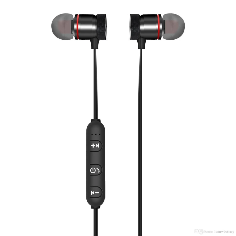 Ακουστικά Bluetooth Sports Magnet Earphones ΧΤ-6, σε μαύρο χρώμα