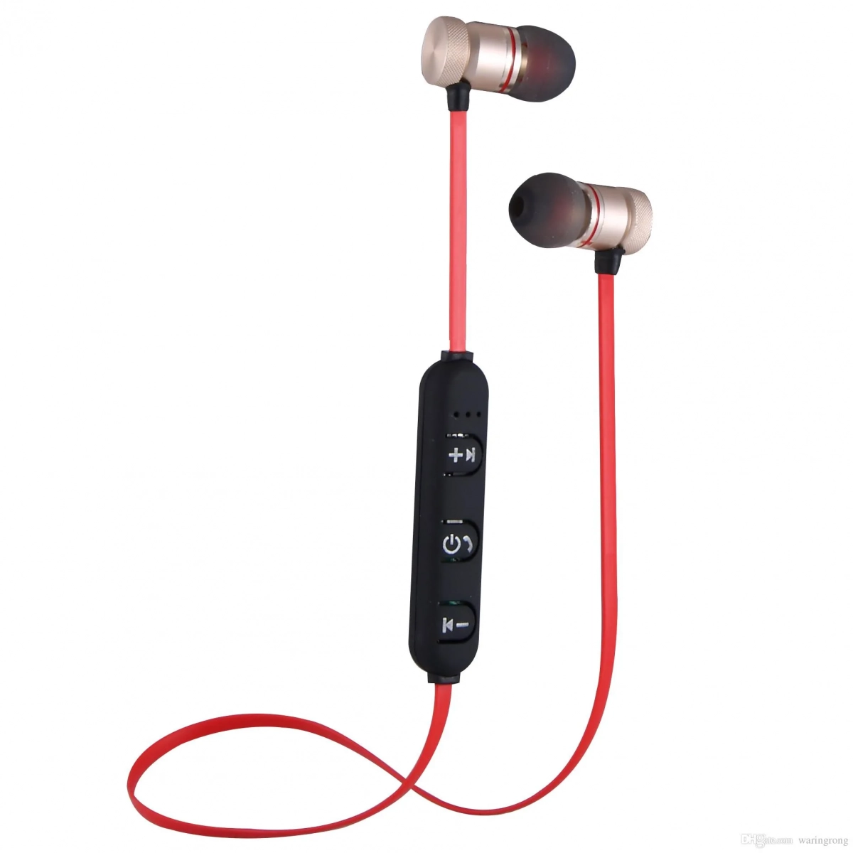 Ακουστικά Bluetooth Sports Magnet Earphones ΧΤ-6, σε χρυσό χρώμα