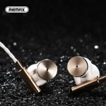REMAX RM 530 Μεταλλικά HI-FI Ακουστικά, σε χρυσό χρώμα