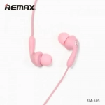 Remax RM-505 Ακουστικά earphone με μικρόφωνο, σε ροζ χρώμα