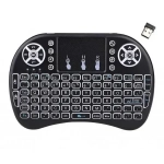 Πληκτρολόγιο και Τηλεχειριστήριο Wireless Keywin Mini Rii i8+ με Backlit για Smartphone, Tablet, PC, και SmartTV Μαύρο