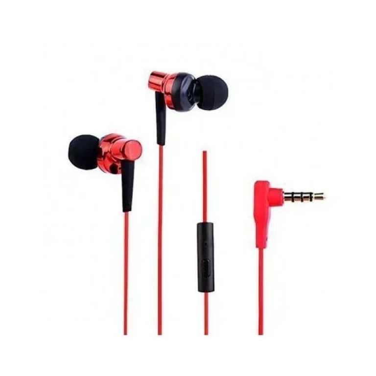 Ακουστικά Remax Earphone RM-575, σε κόκκινο χρώμα