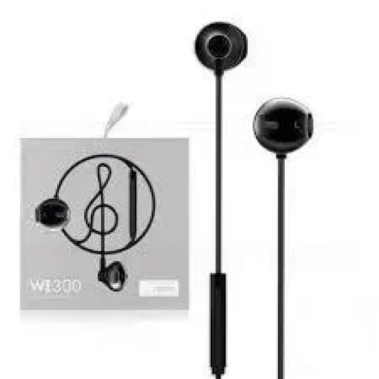 Ακουστικά Hands Free WK WE-300, σε μαύρο χρώμα