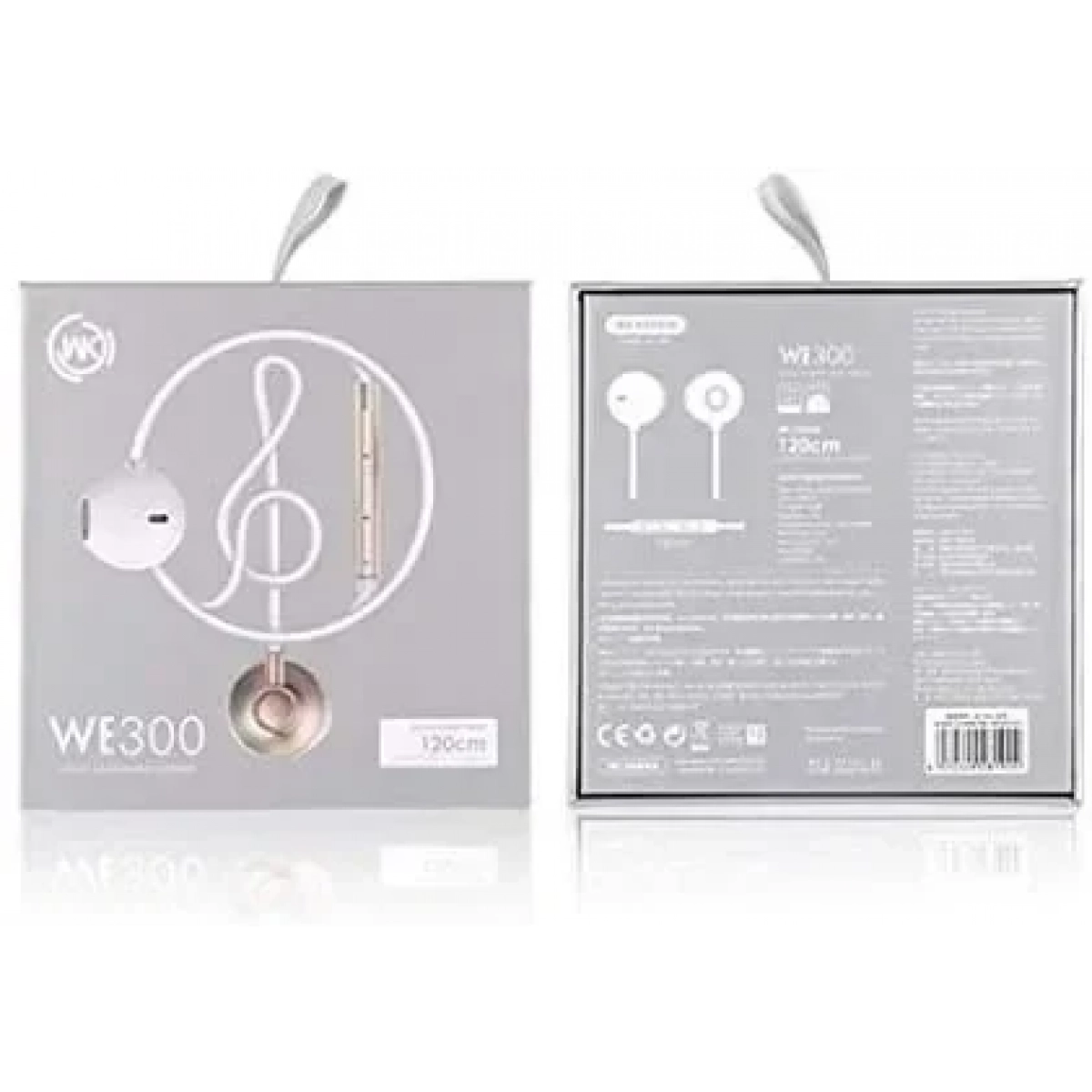 Ακουστικά Hands Free WK WE-300, σε χρυσό χρώμα