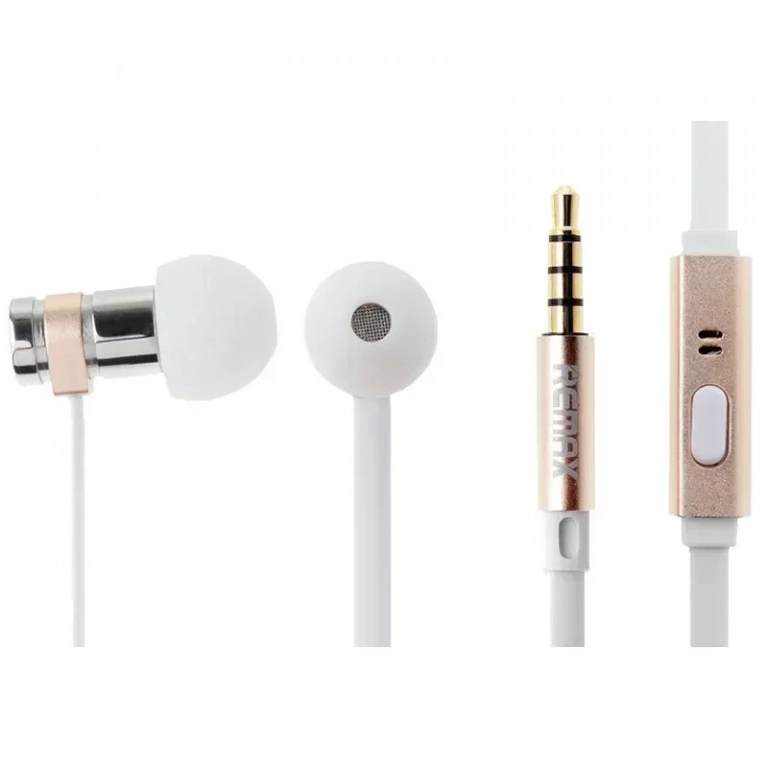 Ακουστικά Remax Earphone RM-565i, σε χρυσό χρώμα