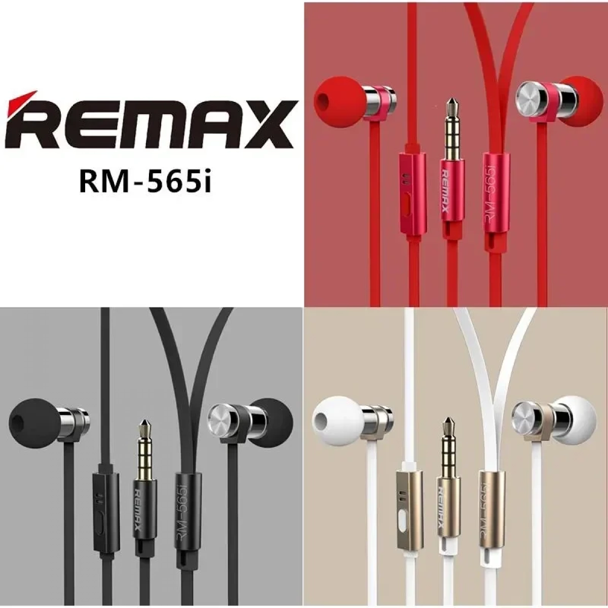 Ακουστικά Remax Earphone RM-565i, σε χρυσό χρώμα
