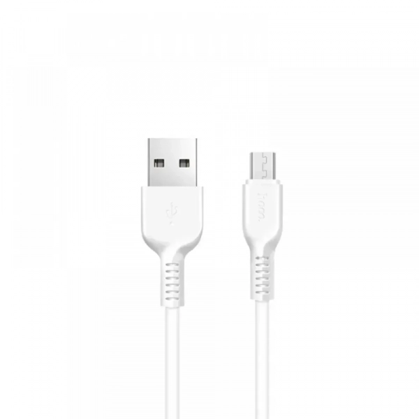 Καλώδιο Hoco X20 Micro Usb to Usb 2m, σε λευκό χρώμα