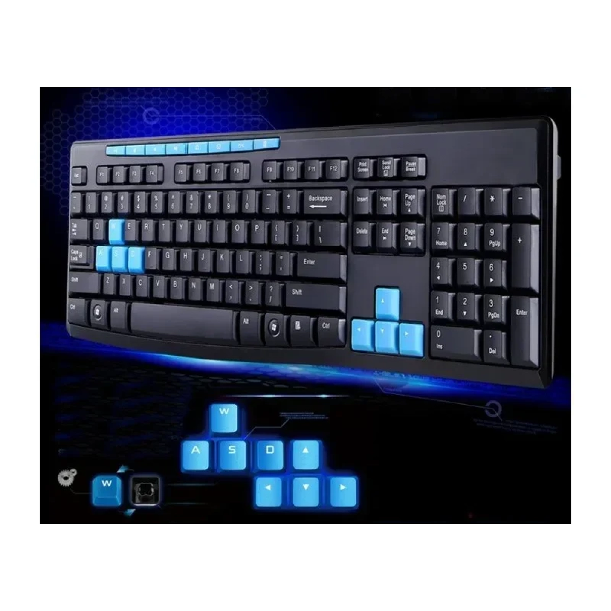 Gaming σετ ασύρματο πληκτρολόγιο και ασύρματο ποντίκι HK3800 OEM