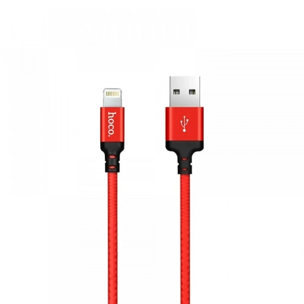 Καλώδιο Hoco X14 για Lightning to Usb 3m, σε κόκκινο χρώμα