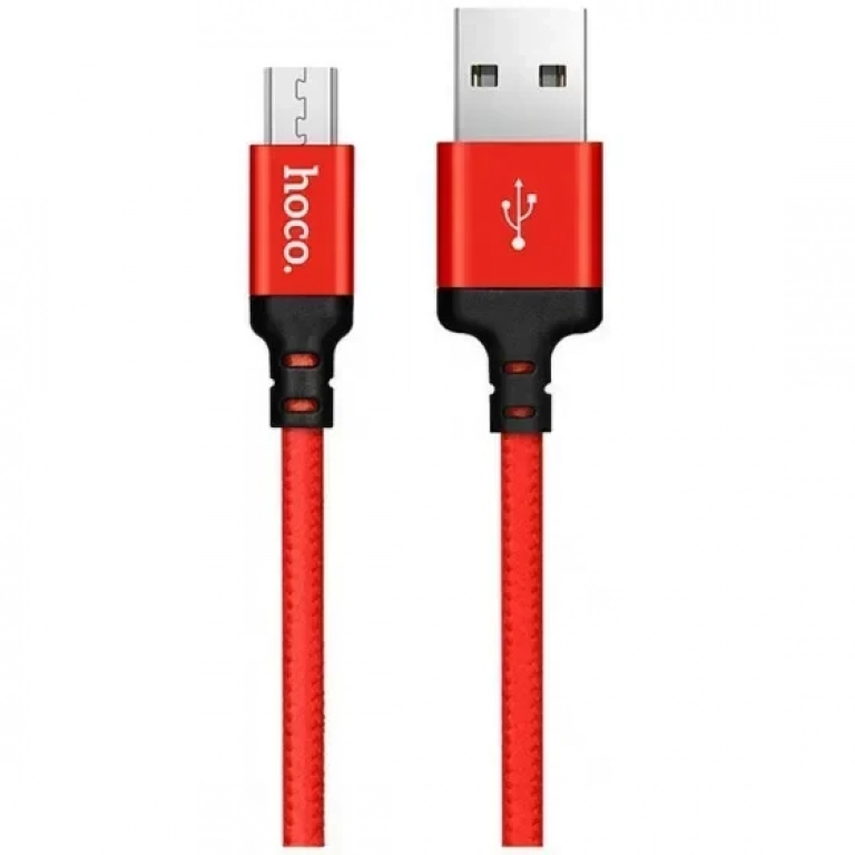 Καλώδιο Hoco X14 Micro Usb to Usb 3m, σε κόκκινο χρώμα