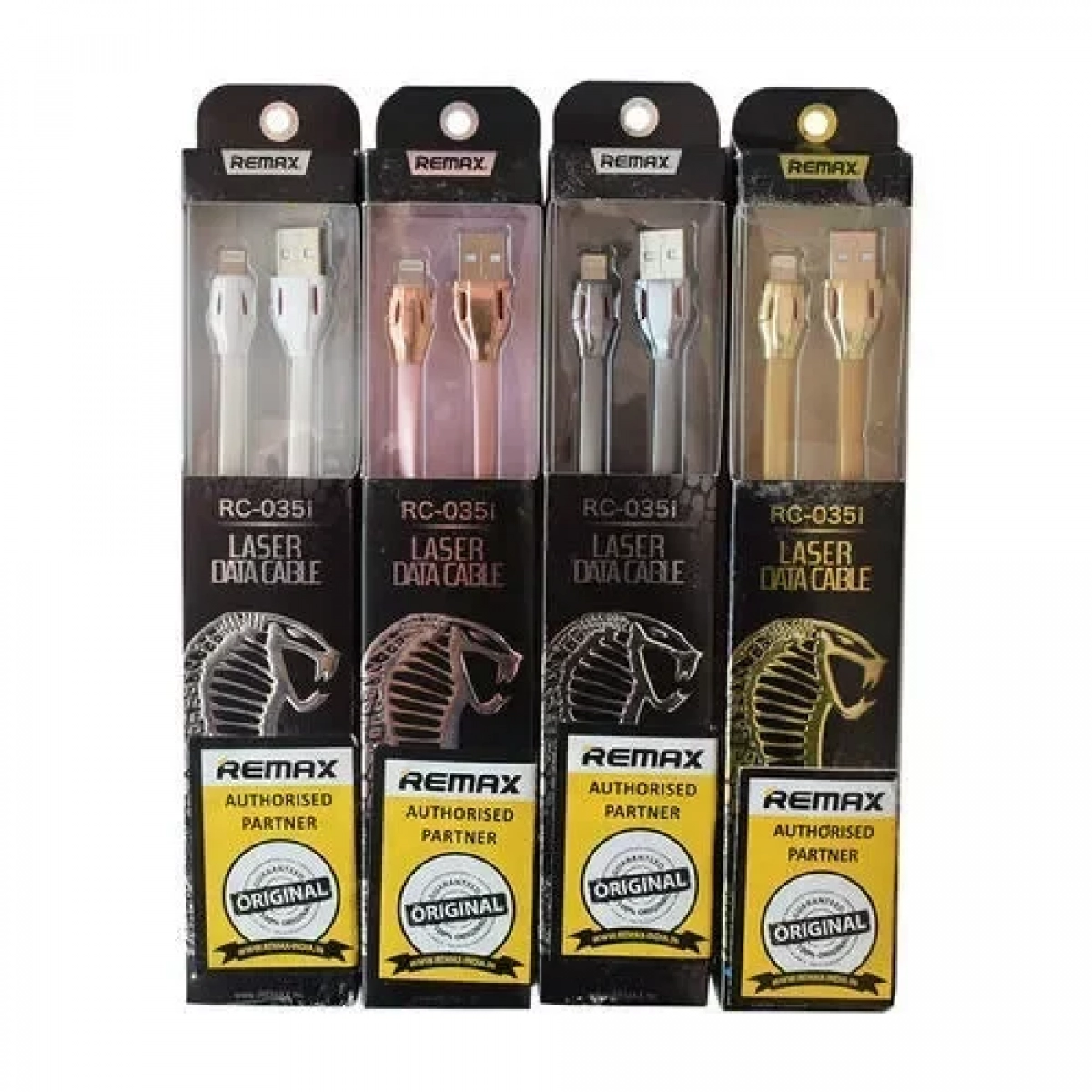 Καλώδιο Remax Rc-035i για Lightning to Usb 1m, σε ροζ/χρυσό χρώμα