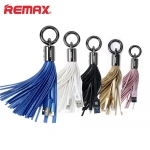 Μπρελόκ και Καλώδιο Φόρτισης Lightning Remax RC-053i Tassels Ring, σε λευκό χρώμα
