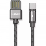 Μαγνητικό Καλώδιο Φόρτισης Remax Gravity RC-095a με Led 1m για Type C, σε μαύρο χρώμα