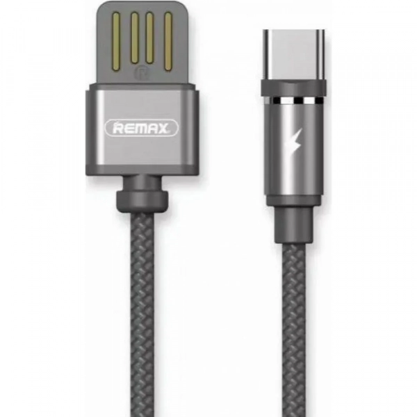 Μαγνητικό Καλώδιο Φόρτισης Remax Gravity RC-095a με Led 1m για Type C, σε μαύρο χρώμα