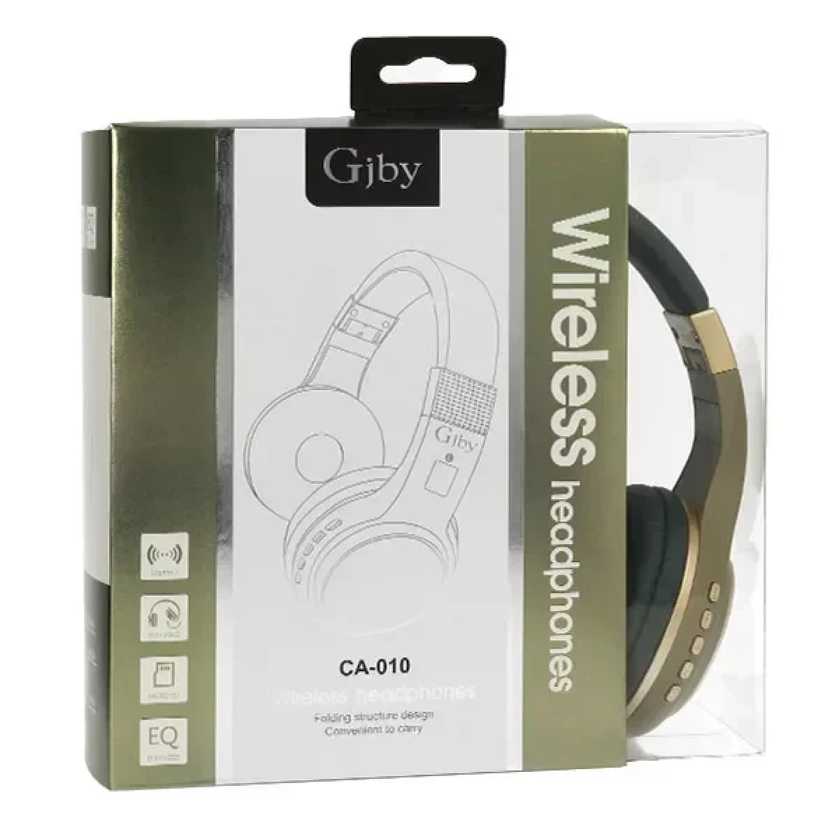 Ασύρματα Ακουστικά Bluetooth GJBY Wireless Headphones CA-010, σε πράσινο χρώμα