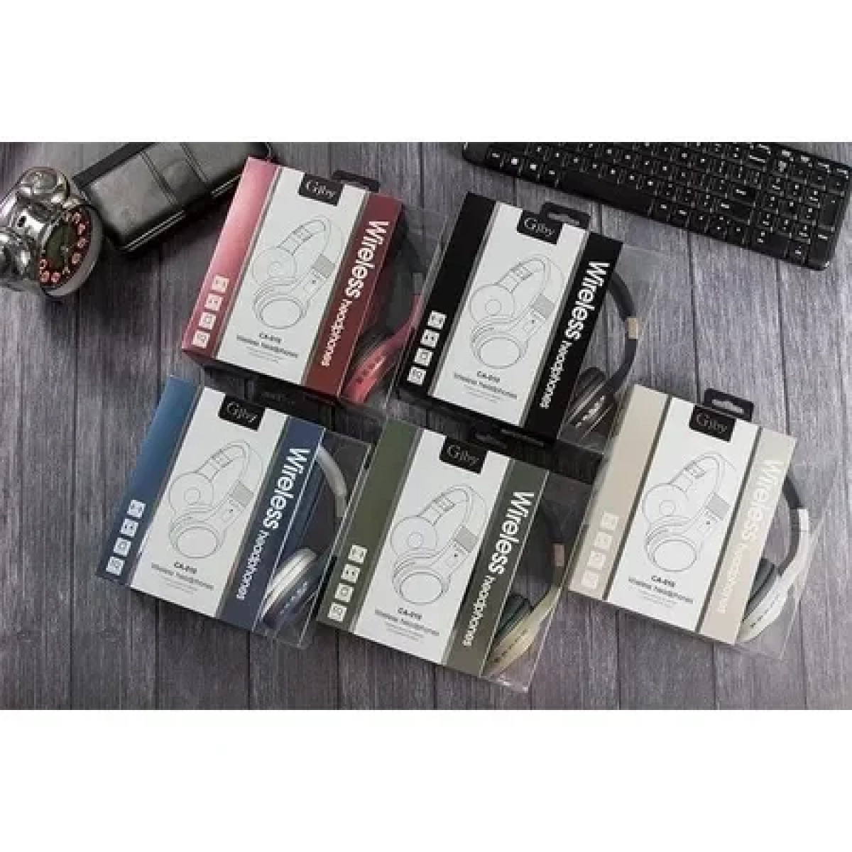 Ασύρματα Ακουστικά Bluetooth GJBY Wireless Headphones CA-010, σε γκρι χρώμα