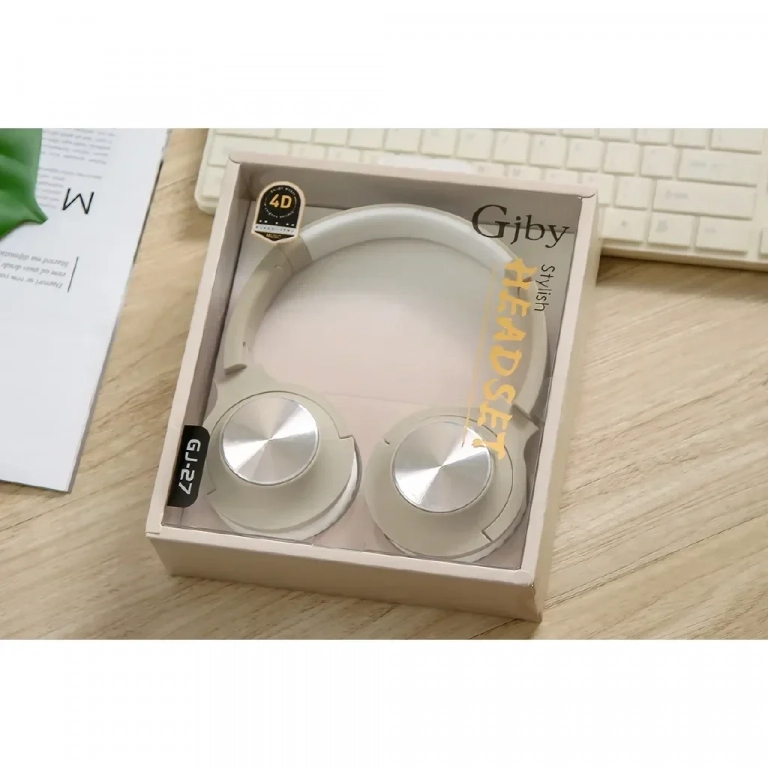 EXTRA BASS Στερεοφωνικά ακουστικά gjby GJ-27, σε γκρι χρώμα