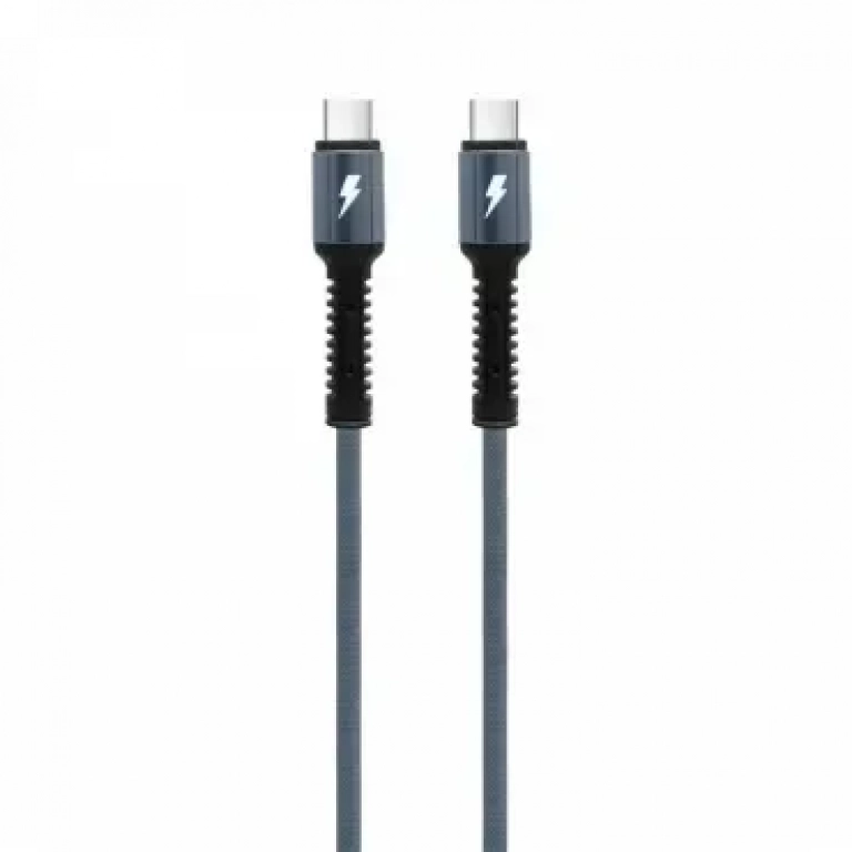 Καλώδιο δεδομένων LDNIO LC92, Type-C - σε γκρι χρώμα, 2.0m