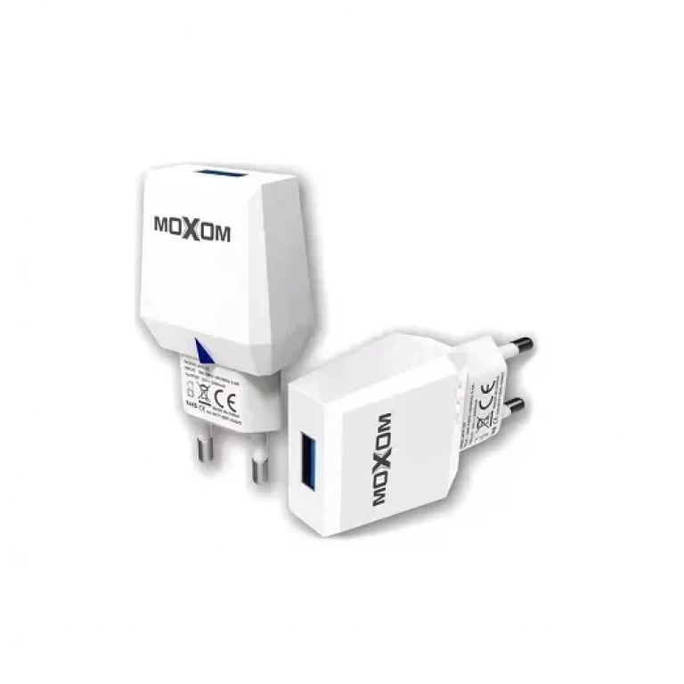 Φορτιστής Ταξιδιού Moxom 2.4ah USB KH-33