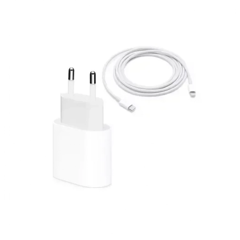 Καλώδιο USB-C GL-PD08 και USB-C PD αντάπτορας πρίζας 18W - Λευκό