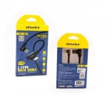 Καλώδιο φόρτισης-δεδομένων USB awei cl-32 1200mm για iphone σε μαύρο χρώμα