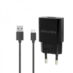 Φορτιστής Awei C-831 με Kαλώδιο Micro Usb (Μαύρο)