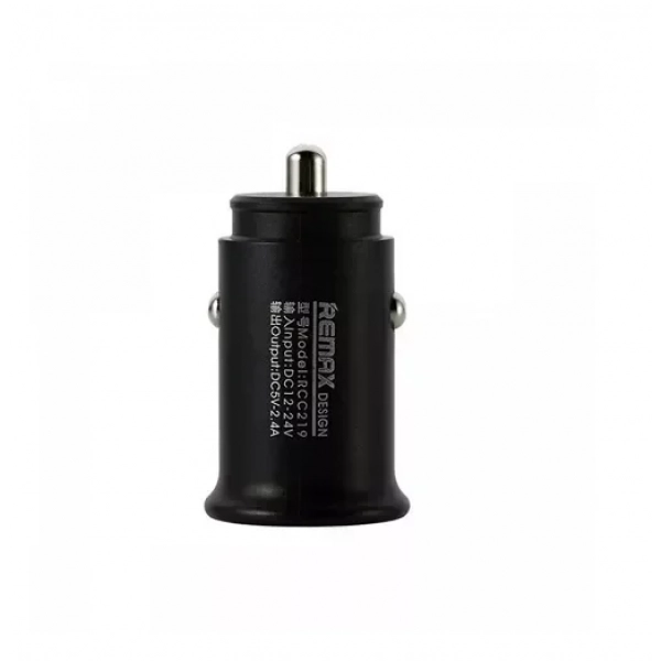 Φορτιστής Αυτοκινήτου Remax Roki 2xUsb 2.4A RCC219 σε μαύρο χρώμα