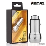 Φορτιστής Αυτοκινήτου Remax RCC205 2 X Usb 2,4A σε ασημί χρώμα