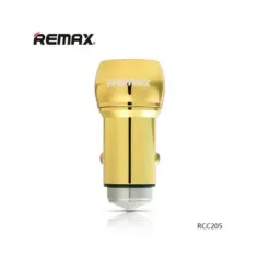 Φορτιστής Αυτοκινήτου Remax RCC205 2 X Usb 2,4A σε χρυσό χρώμα