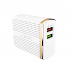 Φορτιστής Ταξιδιού LDNIO A2502Q 30W Dual USB & Καλώδιο Micro USB (Άσπρο)