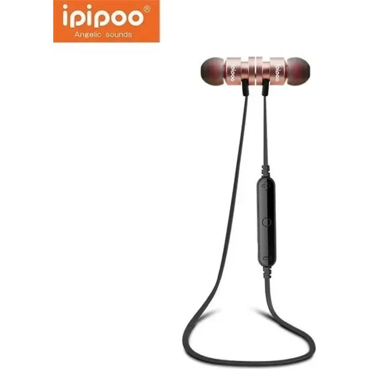 Ασύρματα Sports Bluetooth Headset ipipoo iL93BL - Ροζ/Χρυσό