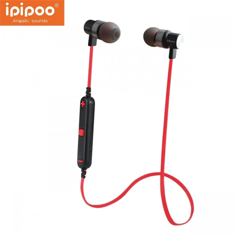 Μαγνητικά Ακουστικά Bluetooth Ipipoo iL91BL Explosive Bass, Κόκκινο