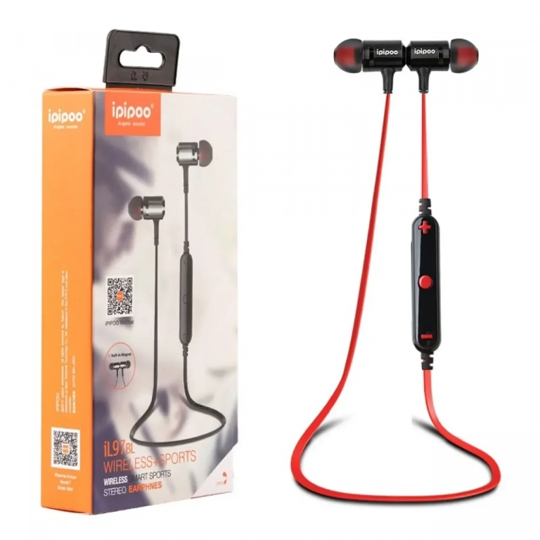 Ακουστικά Bluetooth Headphones Ipipoo IL97BL, Κόκκινο