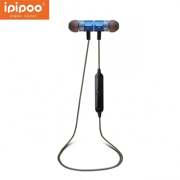 Ασύρματα Sport Ακουστικά με Μαγνήτη – IPIPOO iL95BL, (Μπλε)