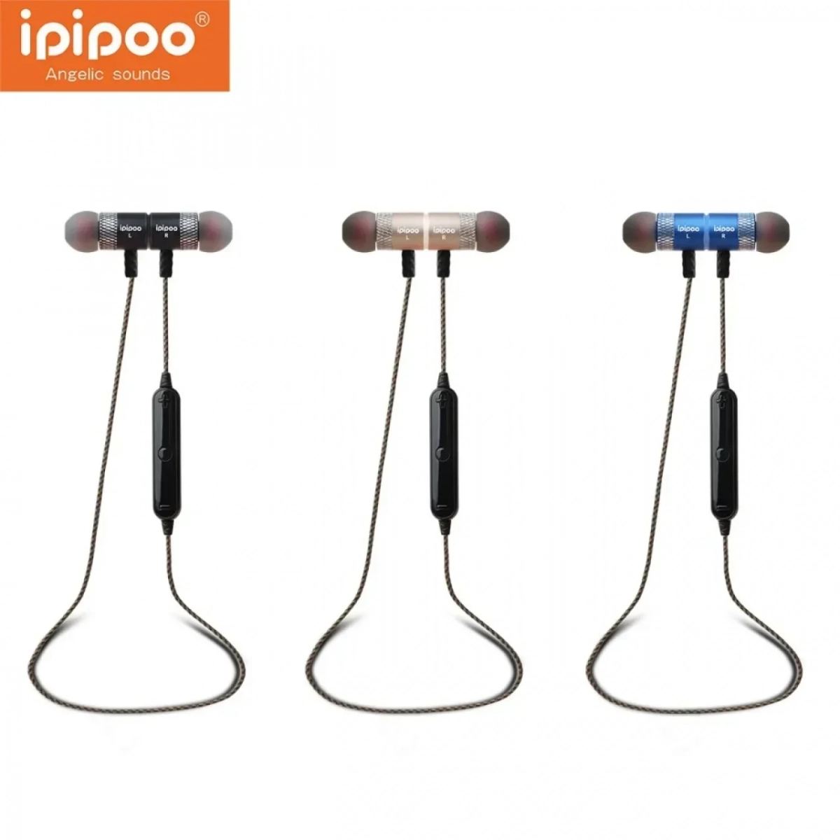 Ασύρματα Sport Ακουστικά με Μαγνήτη – IPIPOO iL95BL, (Μπλε)