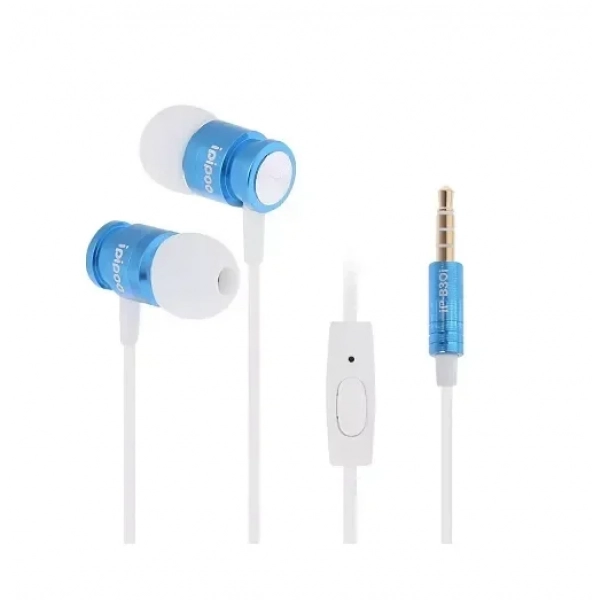 Ακουστικά Ipipoo IP - B30i Dynamic In Ear, Μπλε