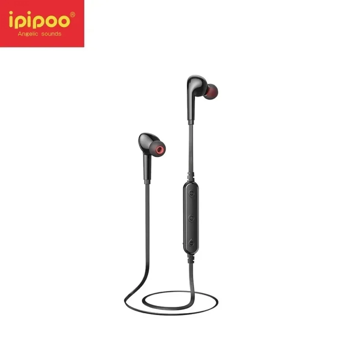 Ασύρματα Sports Bluetooth Headset - IPIPOO AP-7, σε μαύρο χρώμα - Image 3