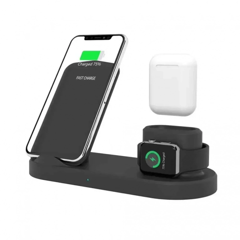 Dock ασύρματης φόρτισης 4in1 Q600 για iPhone, Apple Watch, Airpods & iPad