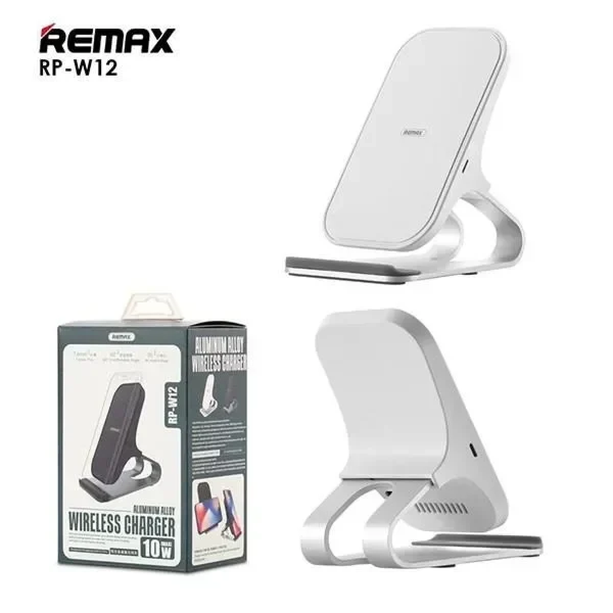 REMAX Ασύρματη Βάση Φόρτισης Κινητού Τηλεφώνου RP-W12 Qi Wireless Charger - Λευκό