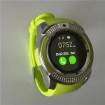 Ρολόι κινητό τηλέφωνο με κάρτα SIM OEM Smartwatch V8, σε πράσινο χρώμα