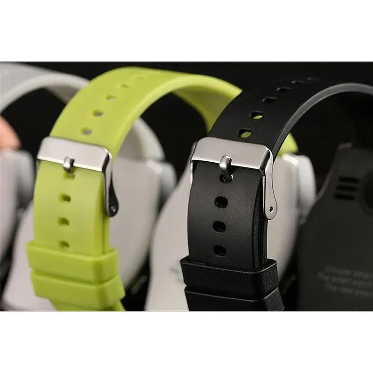 Ρολόι κινητό τηλέφωνο με κάρτα SIM OEM Smartwatch V8, σε πράσινο χρώμα