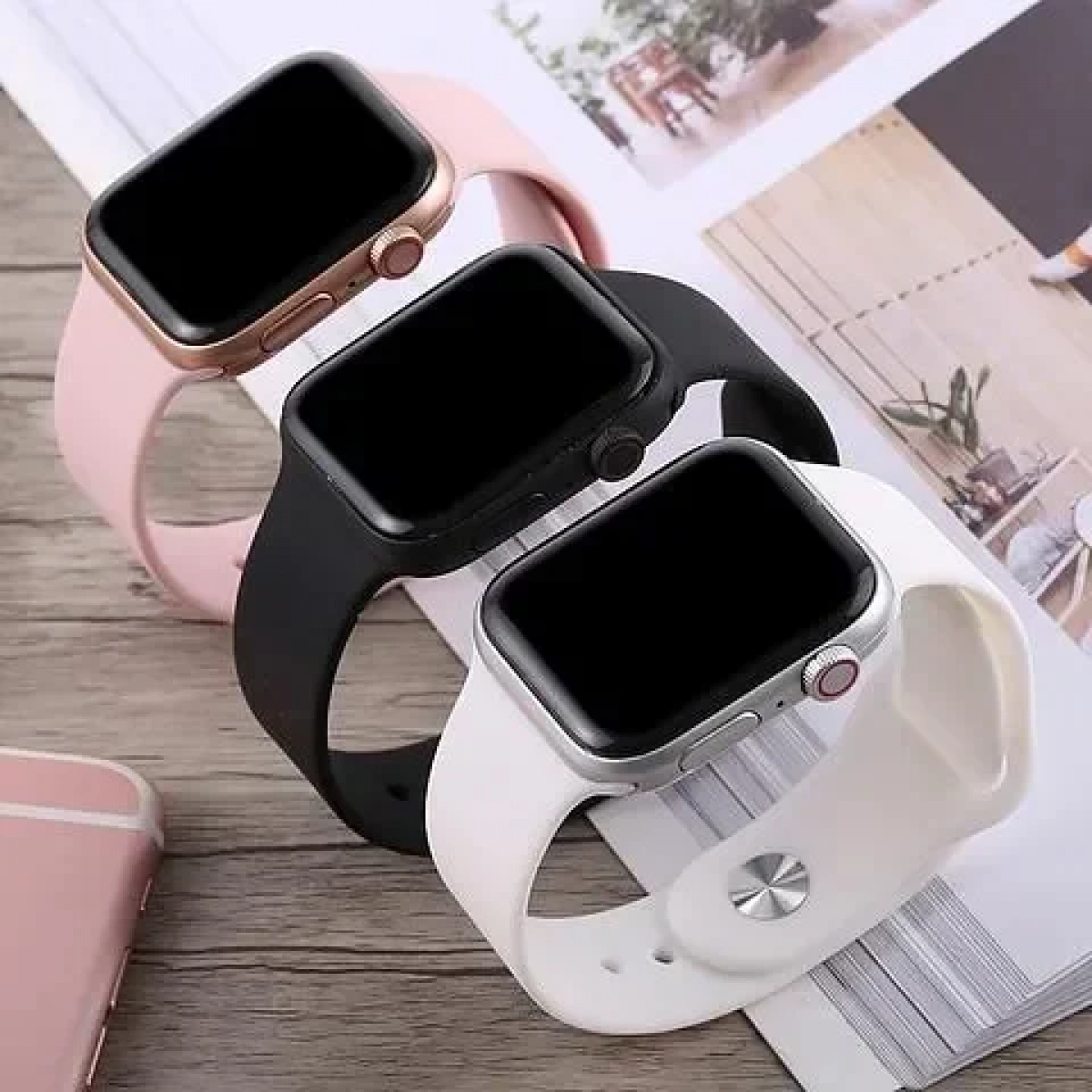 Smart Watch Fitness Tracker με μετρητή καρδιακών παλμών, SpO2 για Android / IOS – OEM W4, σε ροζ χρώμα