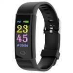 Smartwatch Bracelet D12 με Bluetooth Μέτρηση Παλμών και Καταγραφή Βημάτων Health, σε μαύρο χρώμα