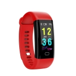 Smartwatch Bracelet D12 με Bluetooth Μέτρηση Παλμών και Καταγραφή Βημάτων Health, σε κόκκινο χρώμα